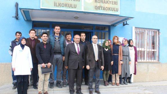 Sayın Kaymakamımız Mehmet Nurullah KARAMAN ile Konakyeri Ortaokuluna ziyaret düzenledik.